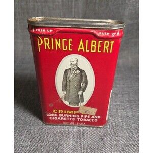 EMPTY Vintage Prince Albert Tobacco Tin 1.5 oz Collectible EMPTY TIN ONLY